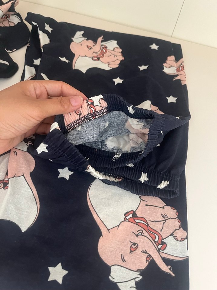 Siyah Baskılı Hamile Tişörtü, Uzun Kollu, V Yaka - Görsel 4