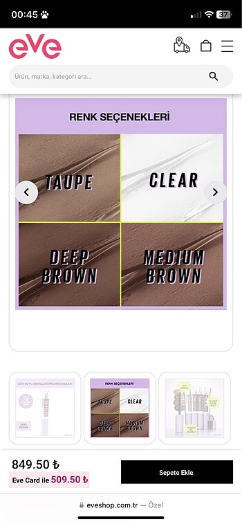 Maybelline Maybelline kaş fırçası