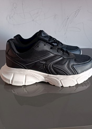 Siyah Bağcıklı Erkek Spor Ayakkabı - Görsel 3