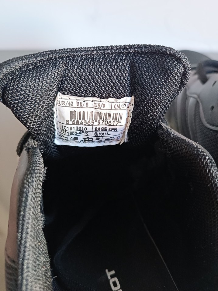 Siyah Bağcıklı Erkek Spor Ayakkabı - Görsel 5