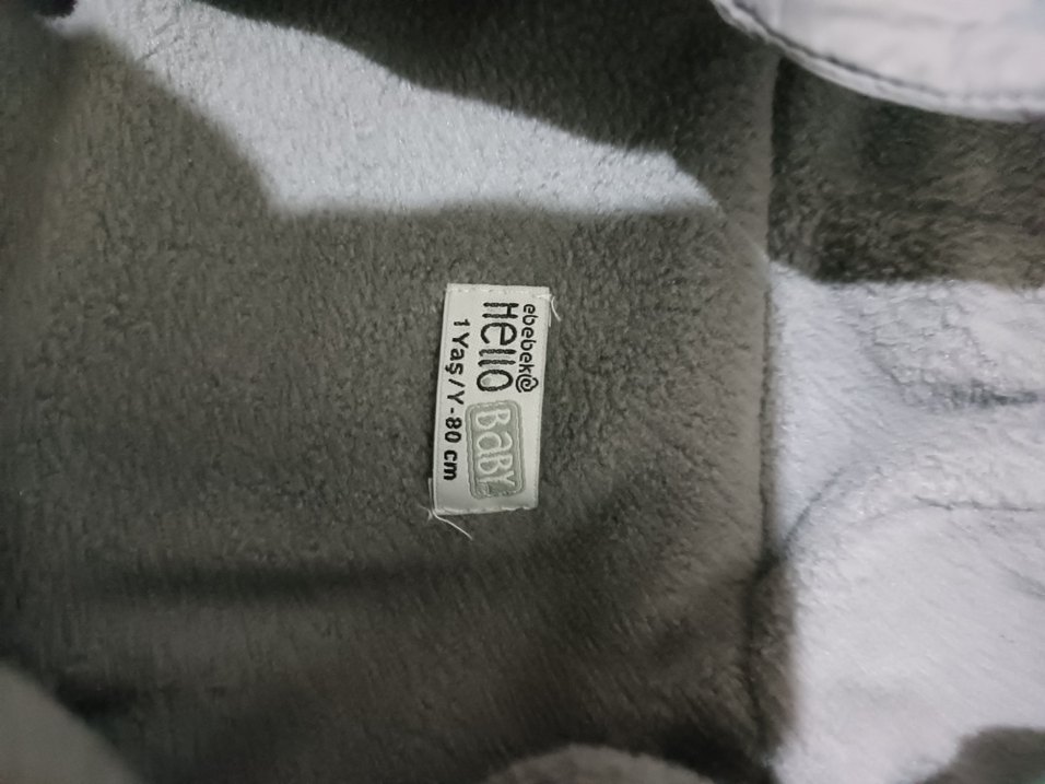 Gri Erkek Çocuk Kapüşonlu Mont - Görsel 3