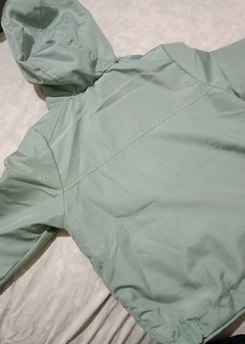 Kapüşonlu Erkek Çocuk Gri Fermuarlı Ceket - Görsel 2