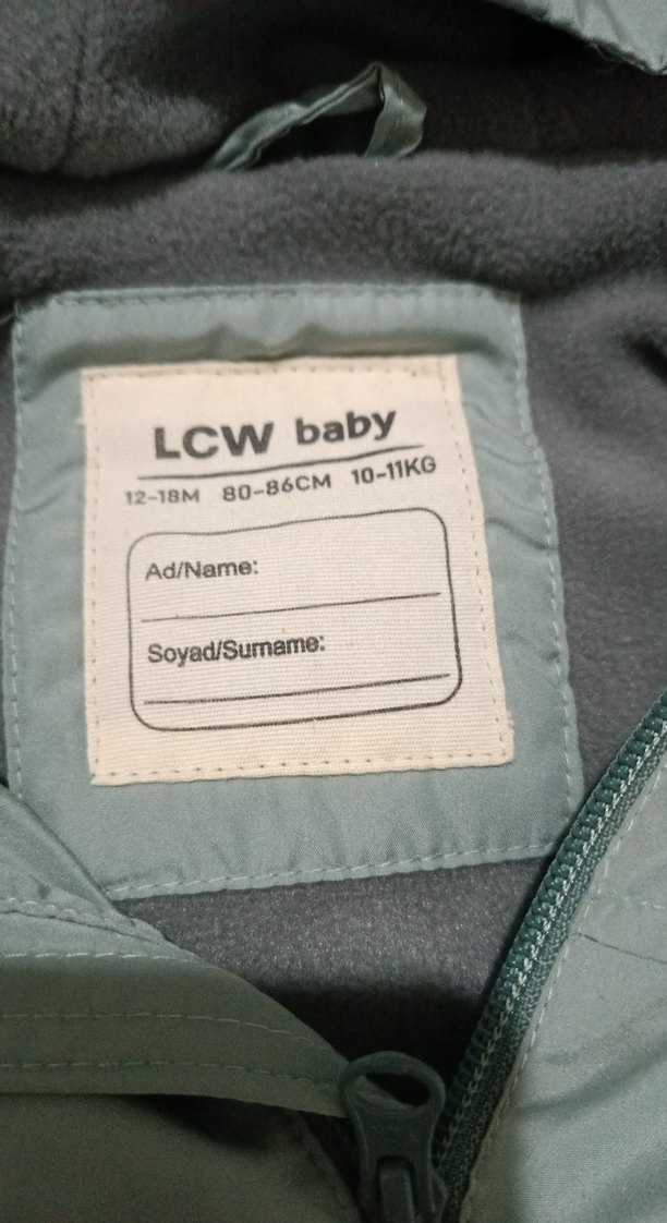 Kapüşonlu Erkek Çocuk Gri Fermuarlı Ceket - Görsel 3