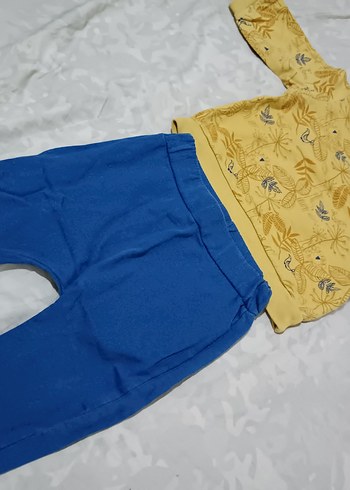 Sarı Baskılı Bebek Takım - Görsel 2