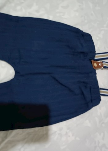 Erkek Çocuk Lacivert Bol Kesim Müslin Pantolon - Görsel 2