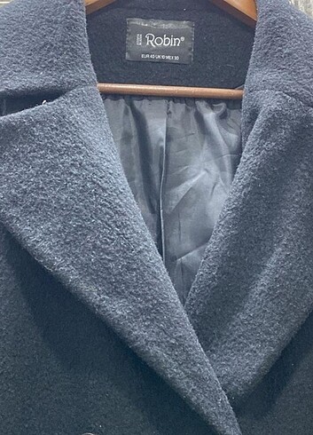 H&M Siyah kaşe kaban