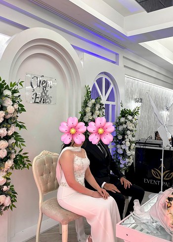 Beyaz Nişan isteme söz kıyafeti - Görsel 3