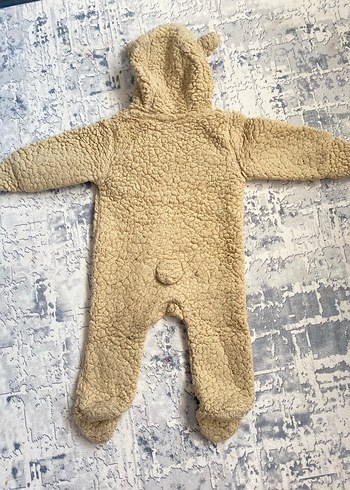 Kürklü Kapüşonlu Bebek Tulumu - Görsel 6