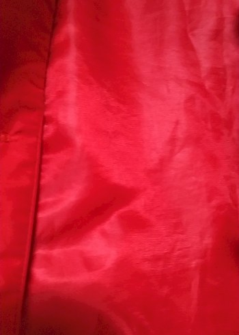 Düğmeli Kırmızı nairobin Kadın Trençkot - Görsel 4