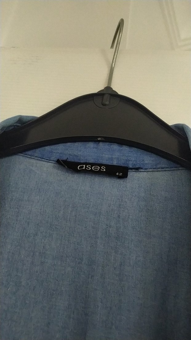 Drapeli Uzun Kollu Bohem Denim Gömlek - Görsel 4