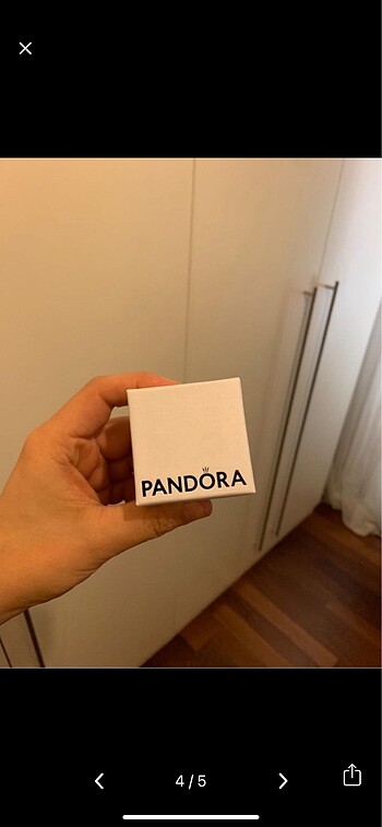  Beden beyaz Renk Pandora kutu + poşet