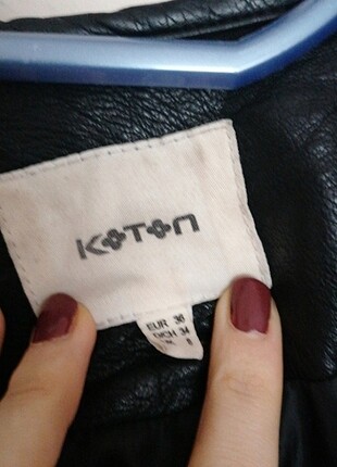 Koton Siyah koton kısa ceket 