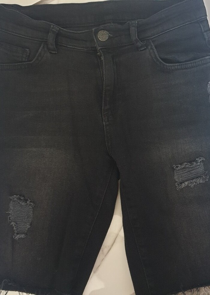 Jean şort - Görsel 4