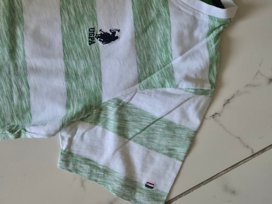 Çizgili Yeşil Çocuk Atlet - Görsel 2