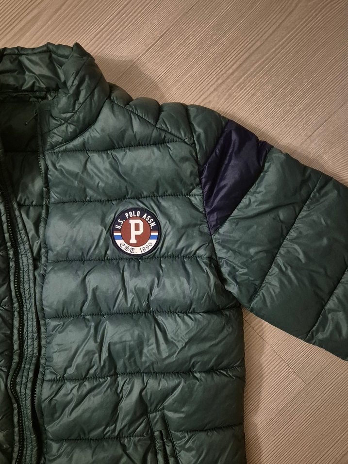 Erkek Çocuk Haki Kapitone Mont - Görsel 3