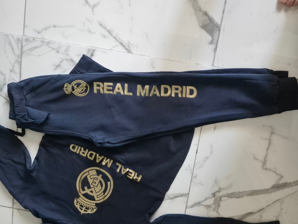 Real Madrid Baskılı Kapüşonlu Erkek Sweatshirt - Görsel 5