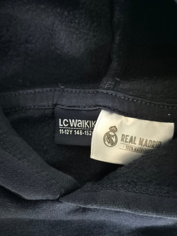 Real Madrid Baskılı Kapüşonlu Erkek Sweatshirt - Görsel 3