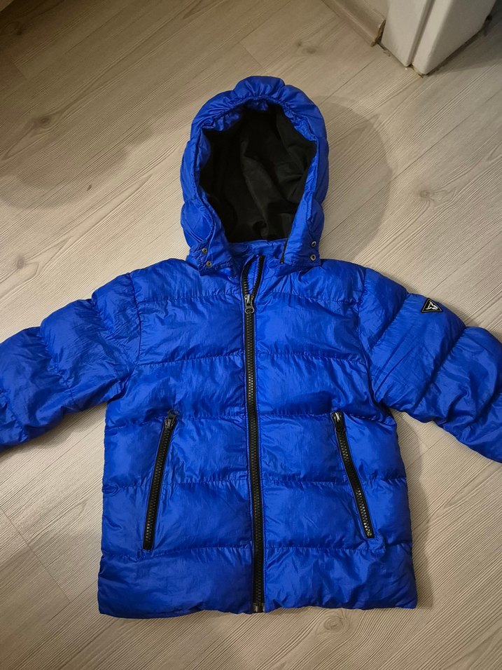 Mavi Fermuarlı Erkek Çocuk Mont - Görsel 2