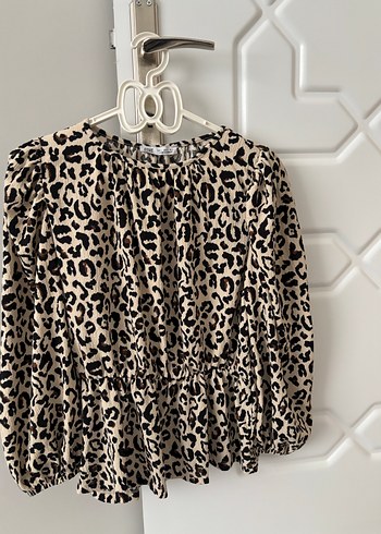 Leopar Desenli Bluz - Görsel 3