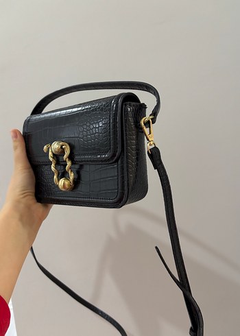 Zara küçük siyah çanta - Görsel 3