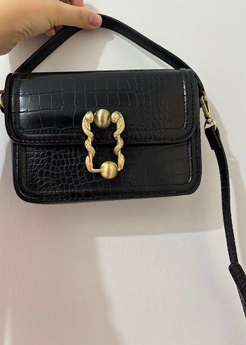 Zara küçük siyah çanta - Görsel 4