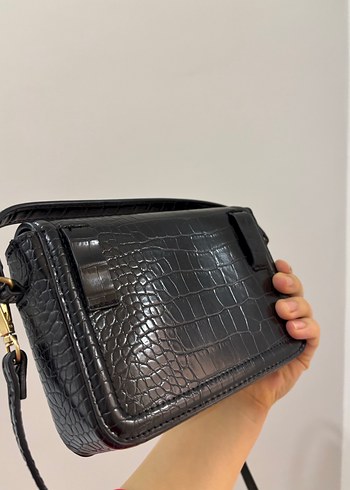 Zara küçük siyah çanta - Görsel 6