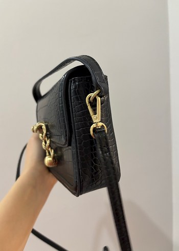 Zara küçük siyah çanta - Görsel 5