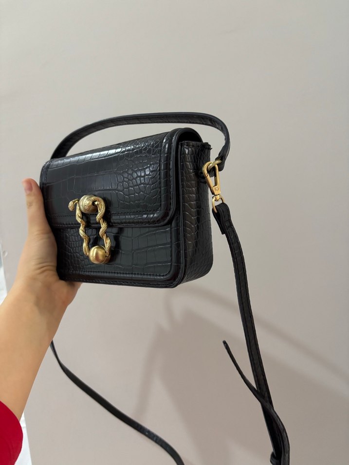 Zara küçük siyah çanta - Görsel 3