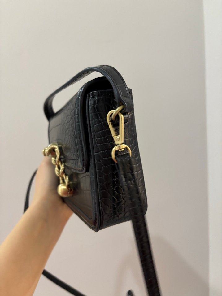 Zara küçük siyah çanta - Görsel 5