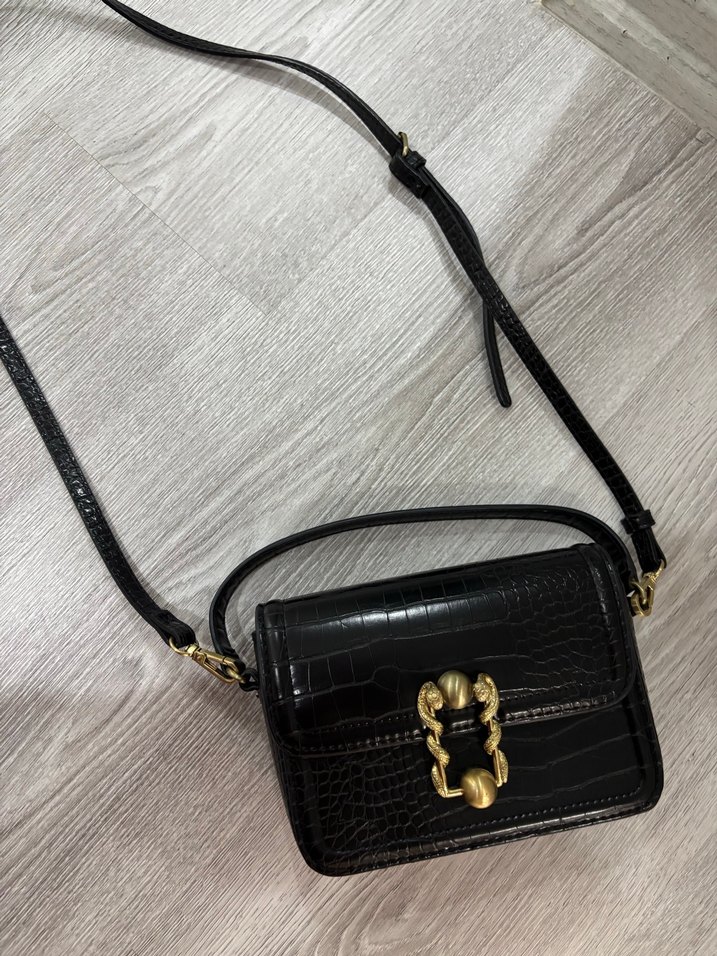 Zara küçük siyah çanta - Görsel 2