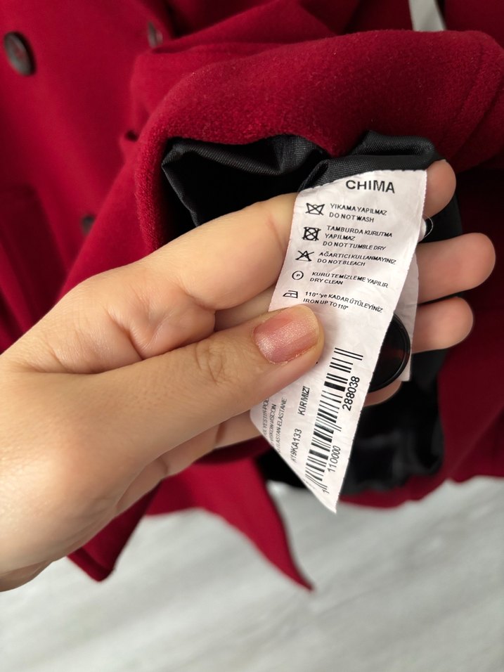 CHİMA BORDO KAŞE KABAN - Görsel 4
