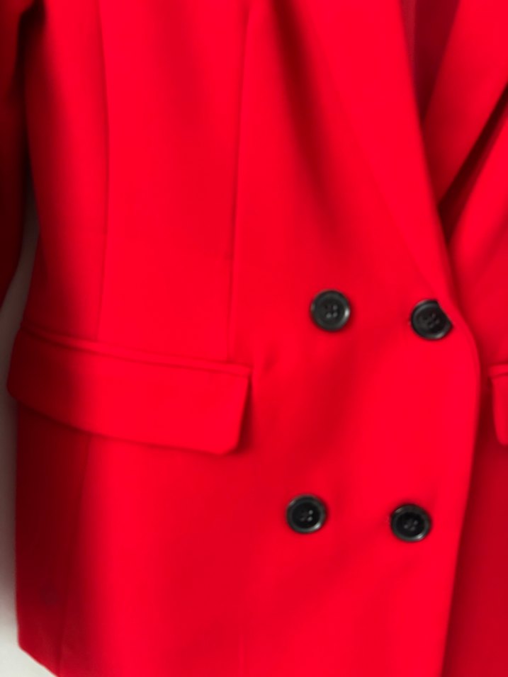 Pullu and Bear kırmızı blazer ceket - Görsel 4