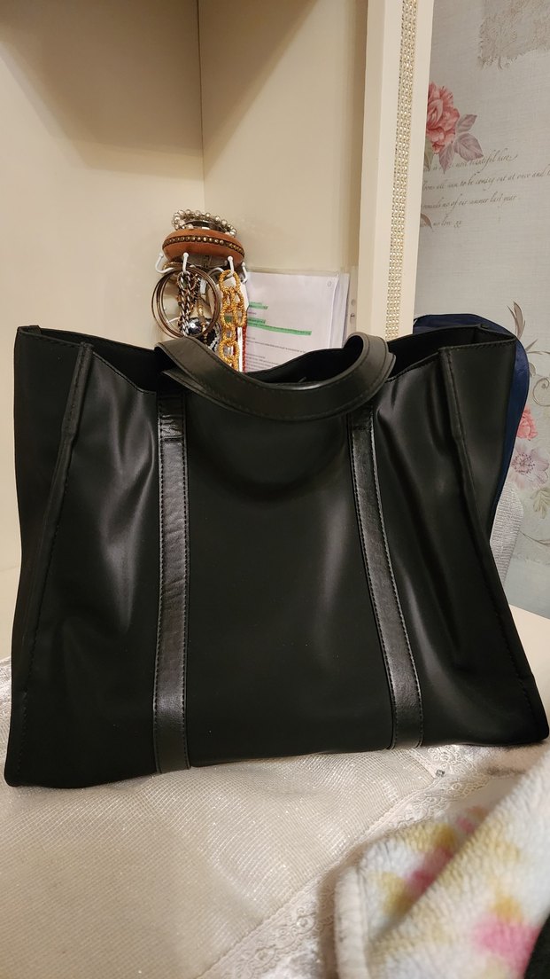 Manuka Siyah Deri Kadın Çanta - Görsel 2