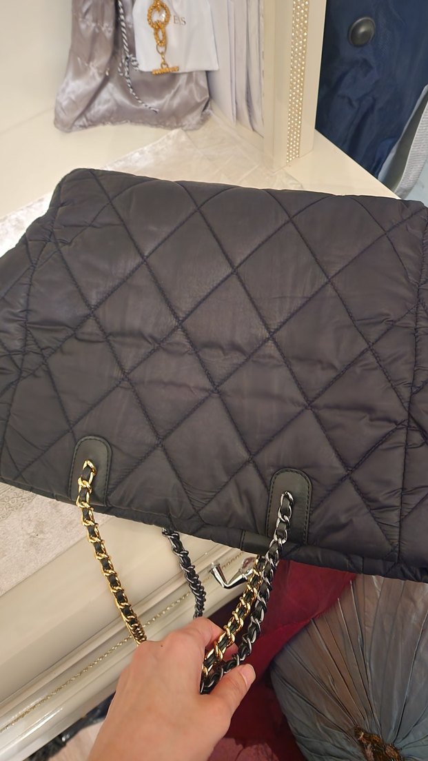 Zincir Detaylı Siyah Kadın Omuz Çantası - Görsel 3