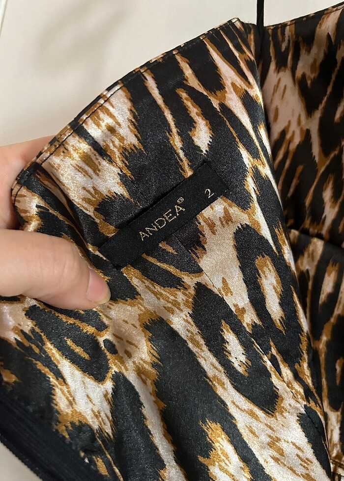 Saten Leopar Abiye - Görsel 4