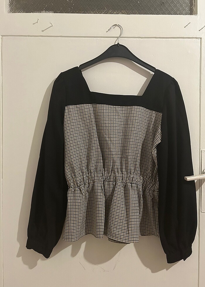 Kareli bluz - Görsel 2