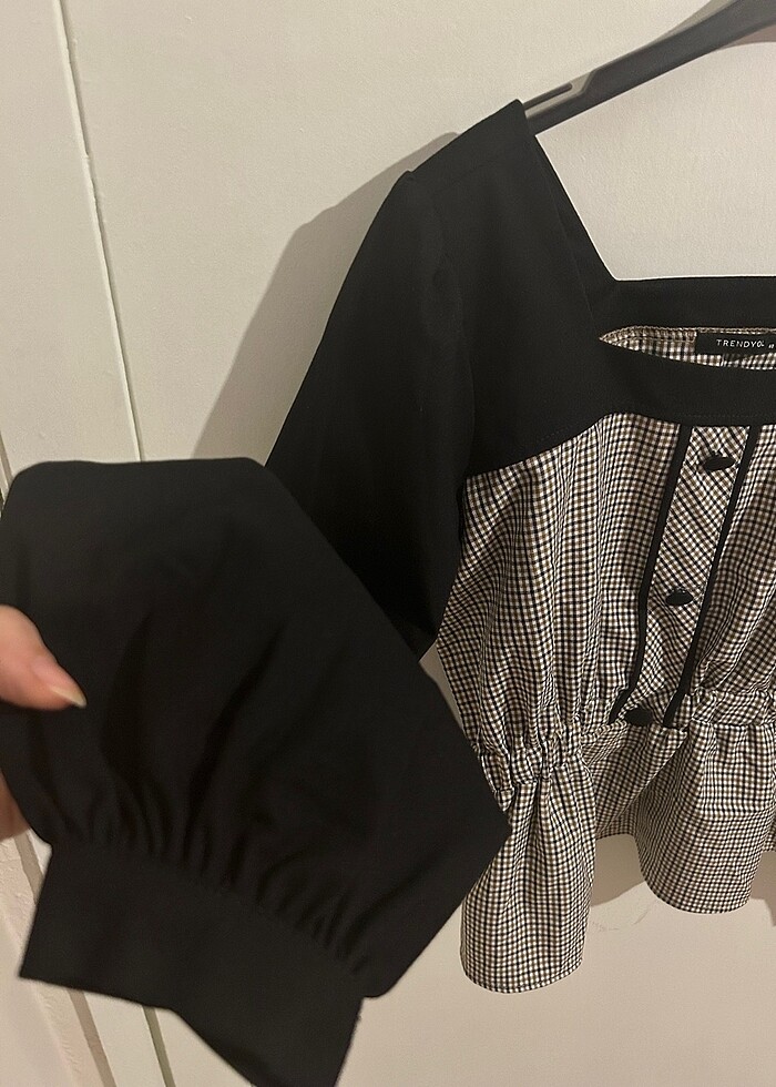 Kareli bluz - Görsel 3