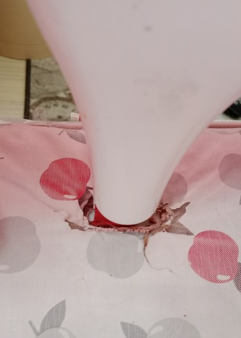 Kırmızı Gri Desenli Bebek Mama Sandalyesi - Görsel 3