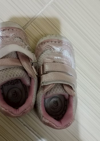 Kız Çocuk Pembe Cırtlı Spor Ayakkabı - Görsel 4