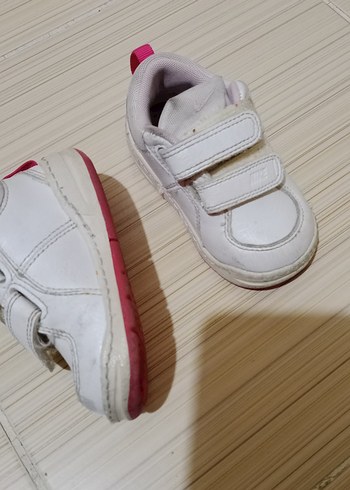 Kız Çocuk Beyaz Cırt Cırtlı Spor Ayakkabı - Görsel 3