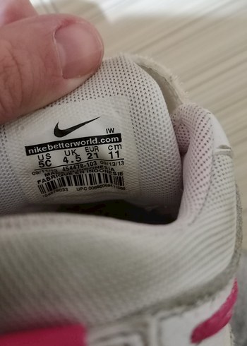 Kız Çocuk Beyaz Cırt Cırtlı Spor Ayakkabı - Görsel 4