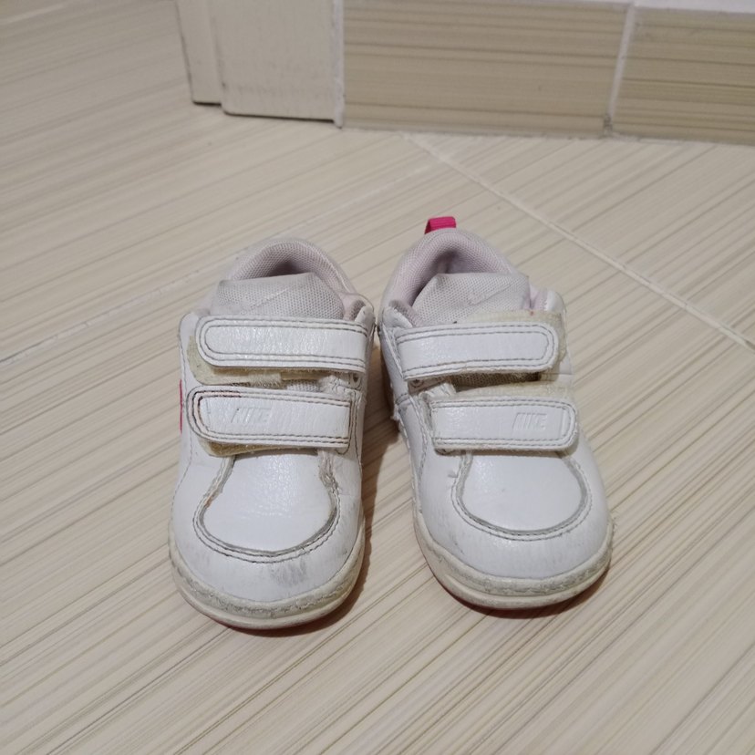 Kız Çocuk Beyaz Cırt Cırtlı Spor Ayakkabı - Görsel 2