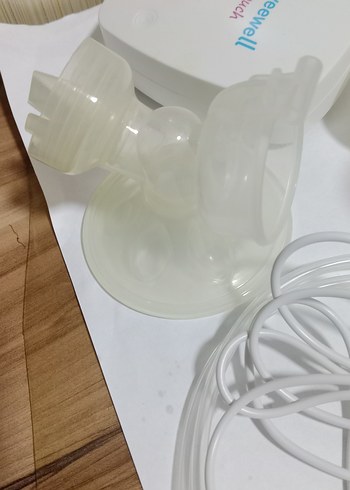 Beyaz Elektrikli Göğüs Pompası Seti - Görsel 3