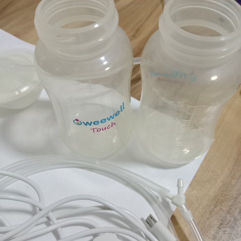 Beyaz Elektrikli Göğüs Pompası Seti - Görsel 4