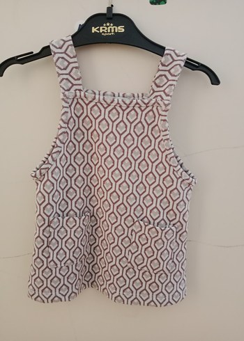 HelloBaby Bohem Bordo Gri Desenli Kolsuz Örgü Elbise