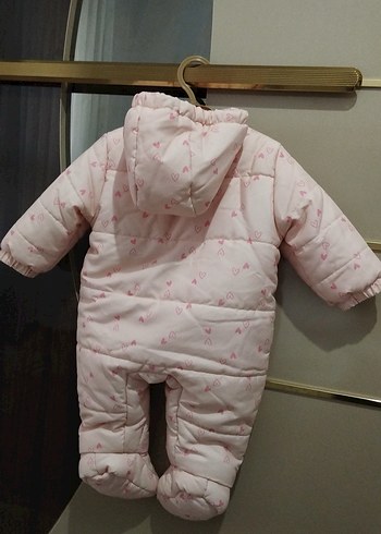 Pembe Desenli Bebek Kız Tulumu - Görsel 2