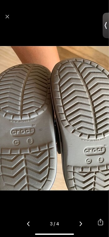 25 Beden Crocs terlik çocuk