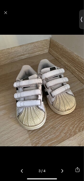 24 Beden Adidas superstar çocuk ayakkabı