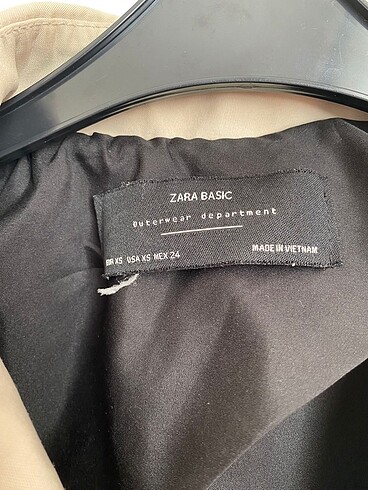 xs Beden zara trençkot