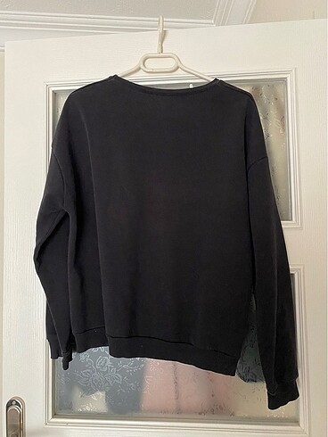 LC Waikiki Siyah baskılı sweatshirt